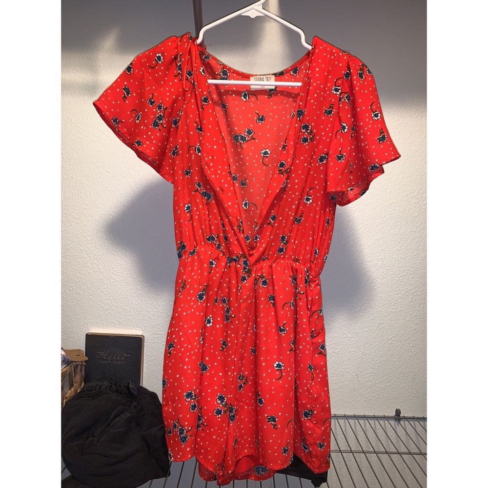 ❤️ Sienna Sky red romper